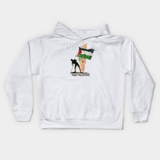 Palestine are people not animals Kids Hoodie